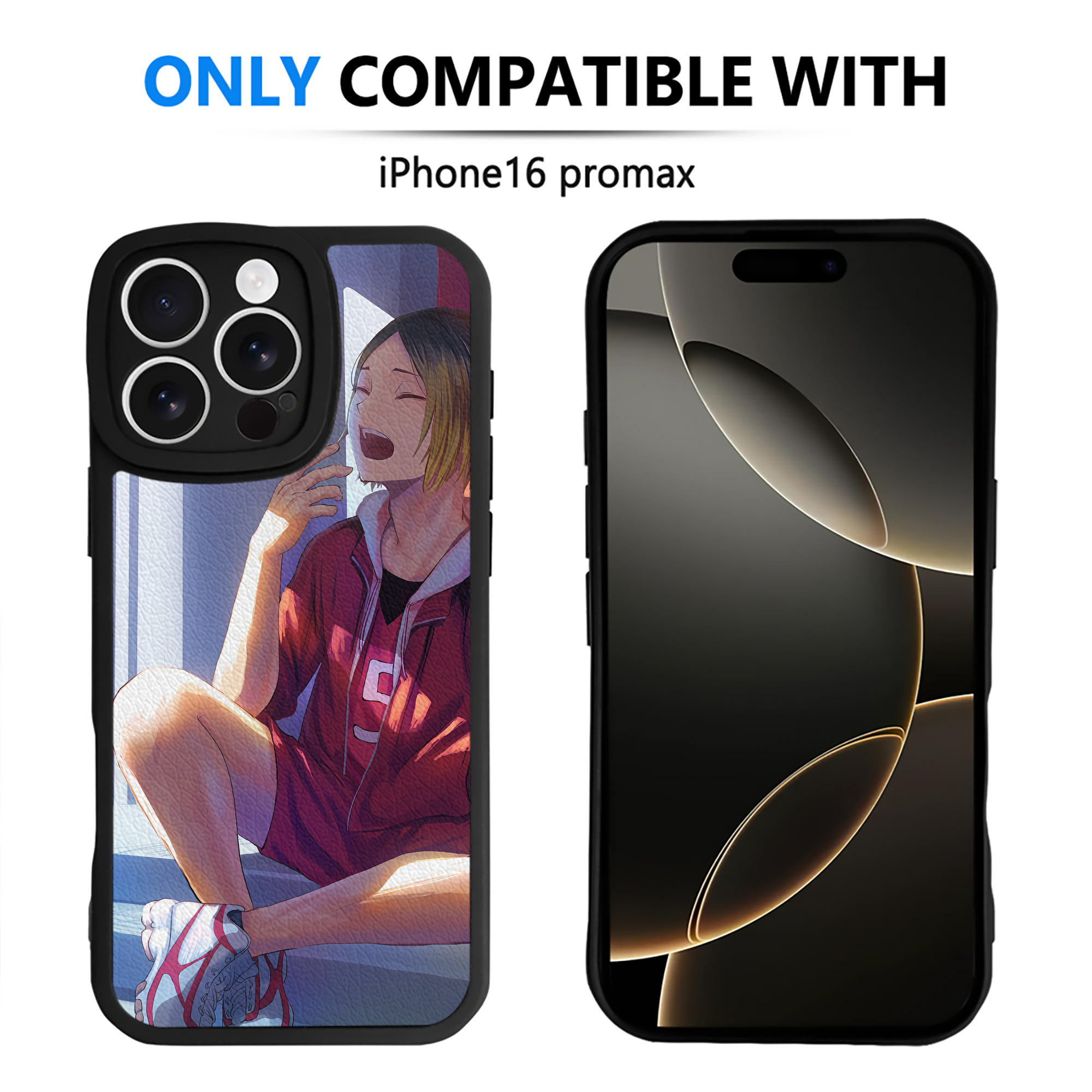 （画像用） ハイキュー!! Haikyu!! 【iPhone 16シリーズ対応】シリコンスマホケース（レザー調） 材質：シリコン